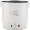 Mini Ryžiųquick cooker, nešiojamas kelioninis garintuvas, mažas Daugiafunkcisquick cooker, Ryžiųquick cooker grūdams, nelimpantis puodas, automatinis šilumos palaikymas, skirtas avižinei košei, ryžių troškiniams [baltas]