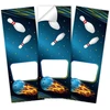 Minkocards 12 dovanų maišelių (natūralūs) + 12 lipdukų boulingo vakarėlio dovanų maišeliai vakarėliams, dovanų pakavimas svečiams vaikų gimtadienio mergaitėms, gimtadienio berniukams