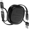Minlu 60w Usb įtraukiamas įkrovimo laidas 5-in-1 su duomenų perdavimu