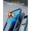 Miracase 360° dėklas, skirtas iphone 15 pro max (6,7 colio), magnetinis su įmontuotu stikliniu ekrano ir kameros apsaugos elementu, visiška apsauga, mobiliojo telefono dėklas, atsparus smūgiams, apsauginiai dangteliai, mėlynas