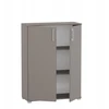 Ml Meble Biuro komoda Ml-pn-2d dokumentų spintelė pilka 110 x 60 x 32