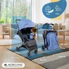 Mobiclinic® Kids vežimėlis, itin kompaktiškas, trip, 5 taškų diržas, rankena, krepšys, europietiškas prekės ženklas, 0-36 mėn., pilnai reguliuojamas, viena rankena, sulankstomas stogelis, užrakinami stabdžiai, 360º ratai