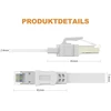 Modemas Ercielook Lan kabelis 0.25 m, 10 vnt. - didelės spartos 40 Gbps Cat8 tinklo kabelis, skirtas naudoti lauke ir viduje, atsparus oro sąlygoms, atsparus Uv spinduliams, skirtas maršrutizatoriui/žaidimams/modemui