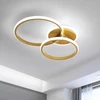Modernus led lubų šviestuvas, 42 w, 4700 lm, kūrybingas apvalus lubų šviestuvas, auksinės akrilo lubų lempos, svetainės lempa, lubų apšvietimas miegamajam, svetainei, virtuvei, valgomajam, 6500 k šaltai balta