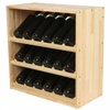 Modulinis vyno stovas 18 butelių, medinis, 60x60x30 cm
