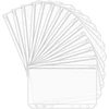 Moinkerin A5 formato segtuvų kišenės, 12 vnt., 6 skylės, permatomos pvc segtuvų užtrauktuku užsegamos kišenės, atsparios vandeniui, skirtos A5 formato užrašų knygutėms, segtuvų dokumentams, užrašinėms, kortelėms