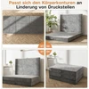 Molphit sulankstomas čiužinys 75 x 195 x 10 cm, sulankstomas čiužinys, svečių lova, memory foam su nuimamu užvalkalu, kelionėms, stovyklavimui, ant grindų, svečių lova, čiužinys