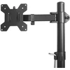 Monitorius Maclean Mc-967 vertikalus dvigubas monitoriaus laikiklis 13-27 colių oled qled lcd ir led monitoriams iki 9kg, monitoriaus rankos stalo laikiklis, pasukamas, pakreipiamas, pasukamas vesa 75 x 75 100 x 100