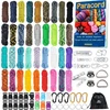 Monobin paracord, 550 paracord rinkinys - daugiafunkcinės paracord virvės ir pilni priedai paracord apyrankėms, dirželiams, šunų antkakliams (36 colors-b)