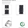 Morellato moteriškas laikrodžio dirželis Save The Nature Collection Zante Mod iš perdirbtos odos pluošto A01x5393d16, juodas