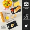 Moritz & Moritz 2 x plastikinių pjaustymo lentelių rinkinys granito išvaizdos – 25 x 15 cm – pjaustymo lentelės be Bpa – pusryčių lentelė – higieniškas ir tinkamas plauti indaplovėje pjaustymo lentelių rinkinys