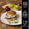 Moritz & Moritz Basic lėkščių rinkinys 6 asmenims, modernus, skersmuo 27 cm, aukštos kokybės porceliano indų rinkinys, baltas, plokščios lėkštės, 6 vnt. rinkinys, puikiai tinka kaip vakarienės lėkštės, stalo įrankiai ir serviravimo lėkštės
