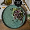 Moritz & Moritz Solid 4 x lėkštės 26 cm – akmens masės lėkščių rinkinys – indų rinkinys patiekimui