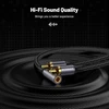 Moswag 3.5 mm į Rca stereo audio kabelis, 25 cm 3.5 mm moteriška jungtis į 2 Rca stereo audio kabelį paauksuotas skirtas Tv, išmaniajam telefonui, Mp3, planšetiniam kompiuteriui, garsiakalbiui, namų kinui