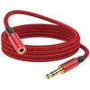 Moswag 3,5 mm jack prailginimo laidas 10 m, 3,5 mm ausinių prailginimo laidas, 3,5 mm stereo aux prailginimo laidas su paauksuota jungtimi, suderinamas su telefonais ar išmaniaisiais telefonais, ausinėmis, medijos grotuvu