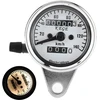 Motociklo dvigubas odometras spidometras su naktiniu apšvietimu, universalus motociklo spidometras odometras 12 V naktinio matymo matuoklis odometro lentelė