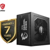 Msi Mag A850gl Pcie5 Maitinimo Šaltinis, 850w, 80 Plus Gold, Visiškai Modulinis, Atx 3.0, Palaiko Pcie 5.0 Gpu, 120 Mm Fdb Ventiliatorius Su Dinaminiais Rutuliniais Guoliais, Full-bridge Llc, Juodas Plokščias Kabelis