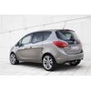 Mtc automotive vauxhall meriva b 2010-2017 m. pritaikyti juodi automobiliniai kilimėliai su neslystančiomis guminėmis kulno apsaugomis ir tvirtinimo sagomis