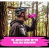 Muc-off Elite Fly gertuvė, rožinė, 550 ml, lengva, be Bpa sportinė gertuvė, gertuvė su ergonomišku uždarymu lengvam vandens srautui, 100% perdirbama