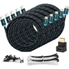 Mutecpower Hdmi 2.0 didelės spartos kabelis su Ethernet 4kx2k/60hz Ultra Hd 2160p/full Hd 1080p 3d/arc/cec kabelis trigubai ekranuotas juodas 3 m, 5 vnt.