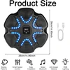 Muzikos bluetooth bokso treniruoklis, elektroninis muzikos bokso treniruoklis, išmanusis muzikos bokso treniruoklis, bokso treniruočių smūgiavimo įranga, sieninis taikinio bokso treniruoklis, prie sienos montuojamas bokso treniruoklis namų pratimams