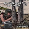 Mxmoonant 300 barų nešiojamas pcp kompresorius, be alyvos ir vandens, gali būti naudojamas su 220v maitinimo šaltiniu ir 12v automobilio akumuliatoriumi, skirtas airsoft, dažasvydžio bakams, su eu kištuku