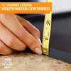 Neater Pet Brands dubenėlio kilimėlis šunims ir katėms, atsparus vandeniui - silikoninis dubenėlio kilimėlis katėms ir šunims - maitinimo kilimėlis šunims ir katėms apsaugo grindis nuo maisto ir vandens (81,3 cm x 61 cm, juodas)