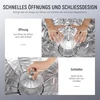 Neewer 65 cm parabolinis šešiakampis softbox'as, greitas surinkimas su Bowens jungtimi, metalinis beauty dish/difuzoriai/tinklelis/krepšys, suderinamas su Cb200b Cb60 Ms60b Ms60c, Ns65u