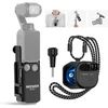 Neewer gp-61 magnetinis kaklo laikiklis ir ac017 plastikinis prailginimo adapteris, suderinamas su dji osmo pocket 3 creator combo priedais, reguliuojamas gimbal kameros kaklo laikiklis, skirtas pov vlog