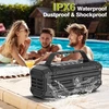 Kompiuterio kolonėlės Nešiojama bluetooth kolonėlė, 120w peak 80w belaidė kolonėlė, tws pairing, gilus žemas dažnis, hi-fi kolonėlė, ipx6 atspari vandeniui, dsp sound boombox laukui, stovyklavimui, vakarėliui (juoda)