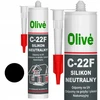 Neutralus sanitarinis silikonas Olive, juodas, nepalieka dėmių ant akmens ar akrilo paviršių