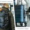 Newace Tsa lagaminų spynos, 3 skaitmenų nustatoma kombinacinė spyna, kodinė spyna, trosinė spyna, lagamino spyna, pakabinama spyna, kelioninė spyna su cinko lydinio korpusu, 1 vnt., juoda