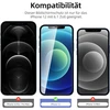 New'c grūdinto stiklo ekrano apsauga, skirta iphone 12, ir grūdintas stiklas kameros apsaugai (2 vnt.) - atsparus įbrėžimams - be oro burbuliukų - itin patvarus - 9h kietumo stiklas