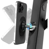 Newzerol patobulintas magnetinis telefono laikiklis sporto salei/automobiliui, suderinamas su mag-safe, dvigubas magnetas su stipriu magnetu, paprastas ir saugus bet kuriam mobiliajam telefonui vaizdo įrašams ir asmenukėms - juodas
