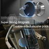 Newzerol patobulintas magnetinis telefono laikiklis sporto salei/automobiliui, suderinamas su mag-safe, dvigubas magnetas su stipriu magnetu, paprastas ir saugus bet kuriam mobiliajam telefonui vaizdo įrašams ir asmenukėms – sidabrinis