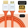 Nfhk mini hdmi 4k į hdmi itin minkštas, labai lankstus hdtv kabelis, itin lankstus didelės spartos a tipo jungtis (tėtis-tėtis) kompiuteriui, hdtv, 200 cm