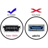 Nfhk Usb-c į Power Over Esata Dc5v adapteris Usb 3.0 į Hdd/ssd/odd Esatap keitiklis