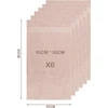 Rankšluostis Nice homeit 6 dalių medvilninių veido ir svečių rankšluosčių rinkinys 40 x 75 cm, 100% šukuotinė medvilnė, ypač minkšti ir gerai sugeriantys, pagaminti Italijoje, Powder