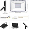 Nikeeyen 100 W rgb led prožektorius su nuotoliniu valdymu, 10000 lm, 16 spalvų ir 4 režimai, led prožektorius, atsparus vandeniui ip67, pritemdomas lauko prožektorius reklamai, sodui, vakarėliui (be atminties)