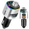 Automagnetola Niktrade bluetooth fm automobilinis transliatorius su greitu automobiliniu įkrovikliu 2x usb qc