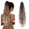 Noah Ncdshair Garbanota prisegama uodega, plaukų uodegos, plaukų priauginimas, kuodelis 65 cm ombre braz
