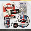 Nostalgic-art retro skardos ženklas, 20 x 30 cm, Martini - Bianco Vermouth Label - dovanos idėja kaip baro aksesuarai, originalus licencijuotas produktas (olp), pagamintas iš metalo, vintažinis dizainas, skardiniai ženklai su užrašais