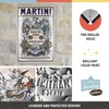Nostalgic-art retro skardos ženklas, 20 x 30 cm, Martini - Bianco Vermouth Label - dovanos idėja kaip baro aksesuarai, originalus licencijuotas produktas (olp), pagamintas iš metalo, vintažinis dizainas, skardiniai ženklai su užrašais