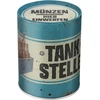Nostalgic-art retro taupyklė 1 litras degalinė alus - dovana alaus gerbėjams, metalinė taupyklė, vintažinė skardinė taupyklė, alaus dekoracija