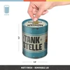 Nostalgic-art retro taupyklė 1 litras degalinė alus - dovana alaus gerbėjams, metalinė taupyklė, vintažinė skardinė taupyklė, alaus dekoracija