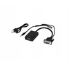 Televizorius Ntiinnovations Vga + stereo audio į Hdmi vaizdo konverteris, juodas