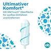 O.b. Procomfort Mini Light/medium Day tamponai su Silktouch paviršiumi, užtikrinantys didžiausią komfortą ir patikimą apsaugą (2 pakuotės)