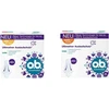 O.b. Tamponai Extraprotect Normal, pakuotė iš 56 & Extraprotect Super, tamponai gausioms dienoms su Dynamic Fit technologija ir itin apsauginiais sparneliais, užtikrinantys maksimalią apsaugą nuo pratekėjimo* (1 x 42 vienetai)