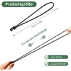 Obidodi įtempimo elastinės juostos su kabliukais, 15 cm, 30 vnt. pakuotė, ekspanderiai su kabliukais, tentų įtempikliai, palapinės guma, guminiai įtempikliai tinklams, reklamoms, stovyklavimui, juodi