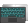 Occtingkind, bluetooth klaviatūra, skirta ipad/android planšetiniams kompiuteriams, vokiškas qwertz išdėstymas, 12 colių belaidė klaviatūra, apšvietimas, kelių lietimų valdymo blokas, skirta ipad/samsng tab/lenovo, juoda